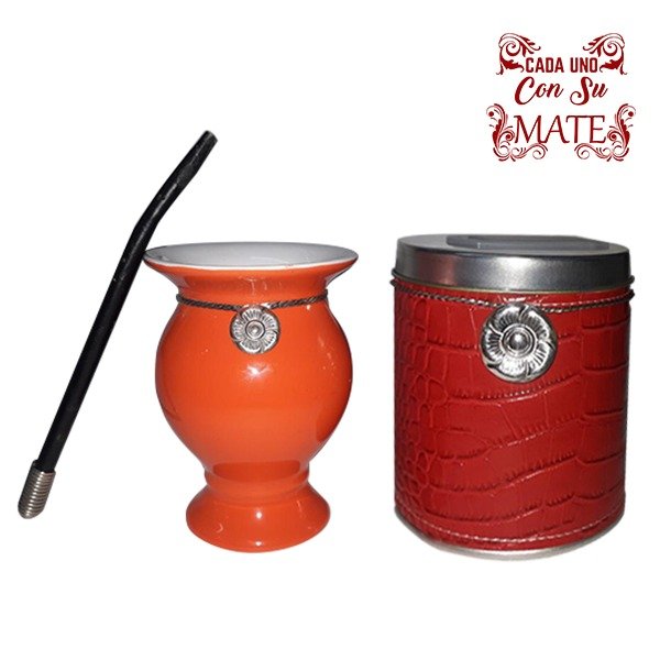 Juego Mate Kit Completo Equipo Set Matero Con Termo De Litro 04 - ICBC Mall