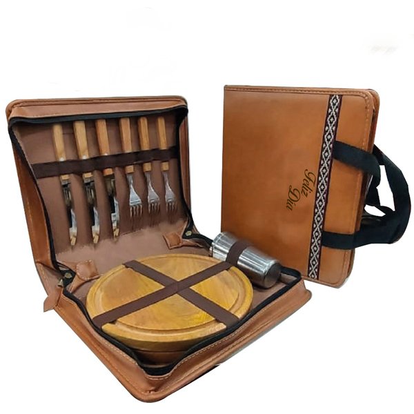 CUE043 SET DE ASADO X3 PLATOS DE 22 CM