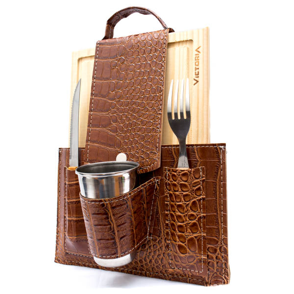PORTA PLATO MADERA VICTORIA CROCO-CUE343 - Imagen 2