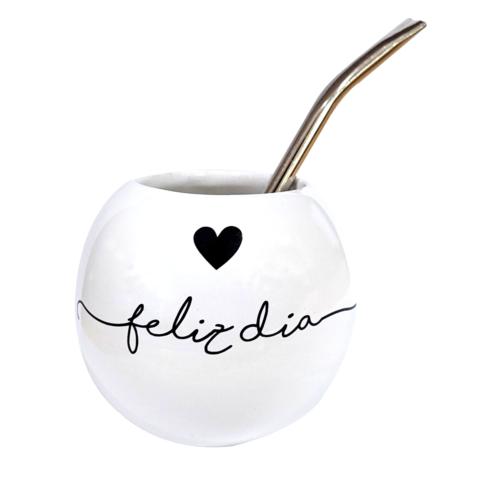 MATE DE CERAMICA GRABADO FELIZ DIA MAT036