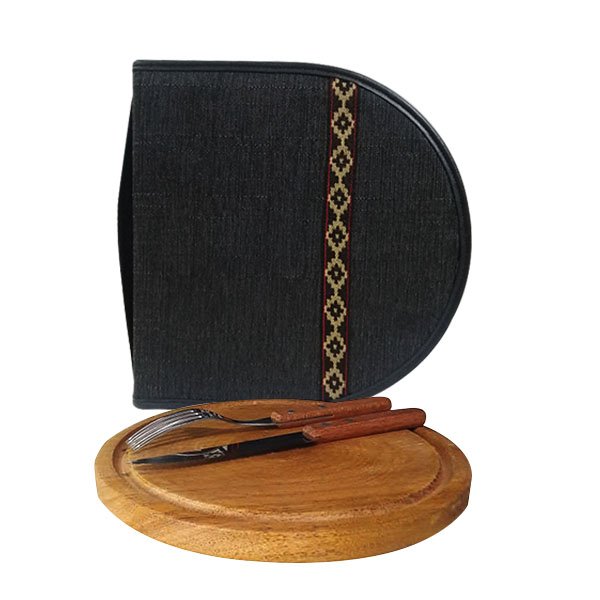 SET DE ASADO-PORTAPLATO CON CIERRE TELA CON GUARDA-CUE199FN3