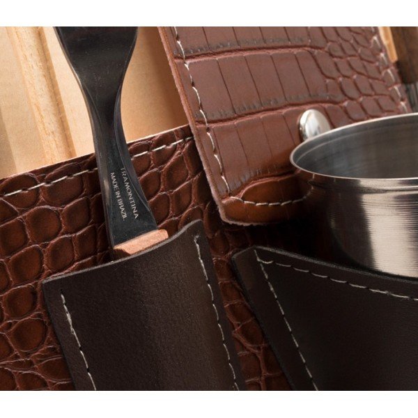 PORTA PLATO MADERA VICTORIA CROCO-CUE343 - Imagen 3