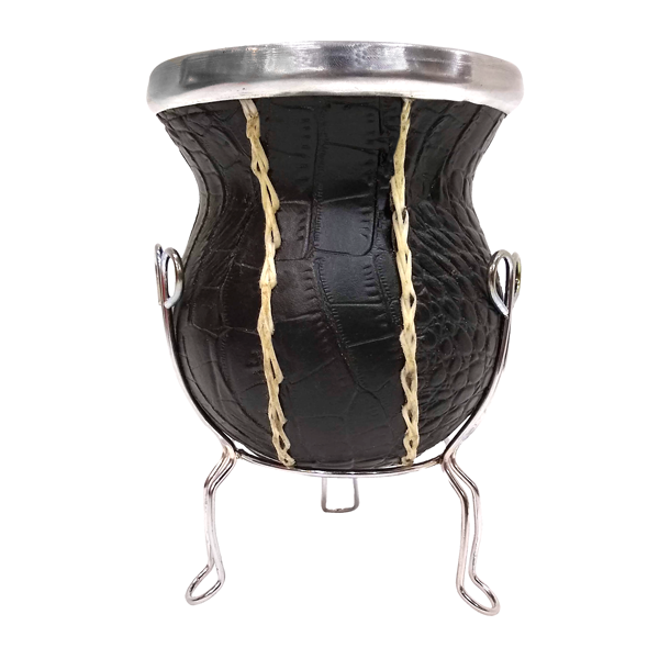 MATE DE CALABAZA FORRADO EN ECOCUERO MAT002N004