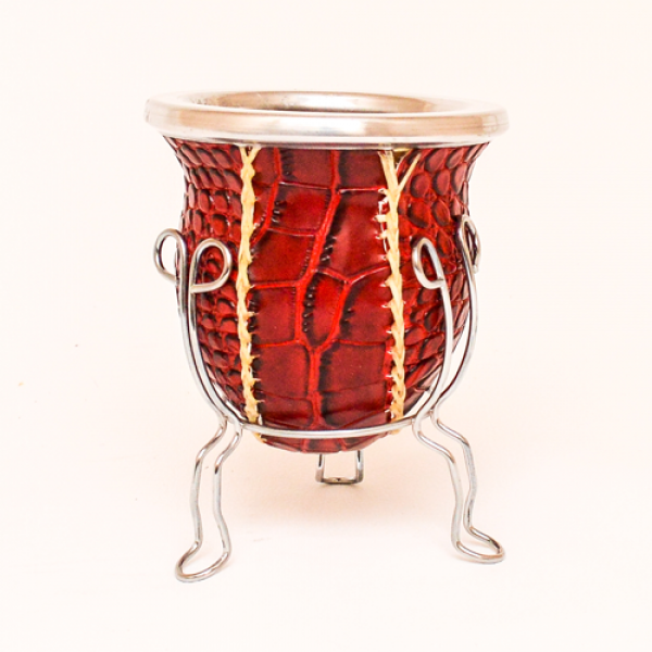 MATE DE CALABAZA FORRADO EN ECOCUERO MAT002N19