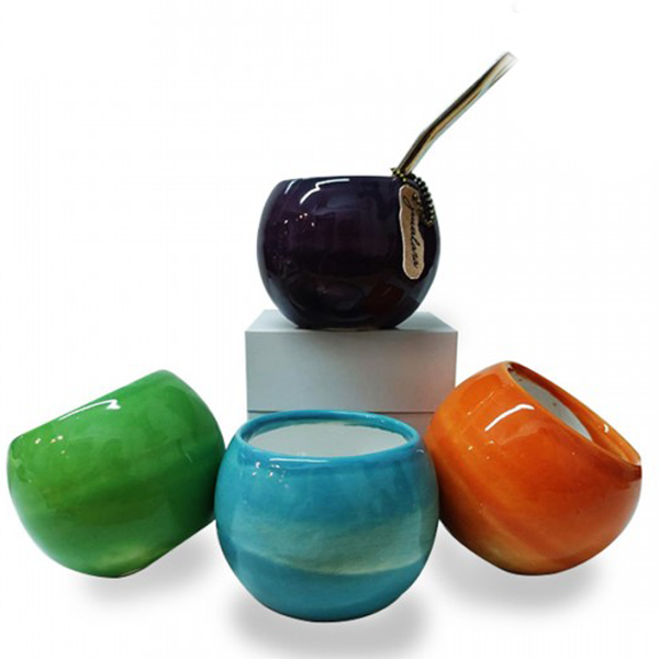 MATE DE CERÁMICA SIN VIROLA COLORES-MAT015SV