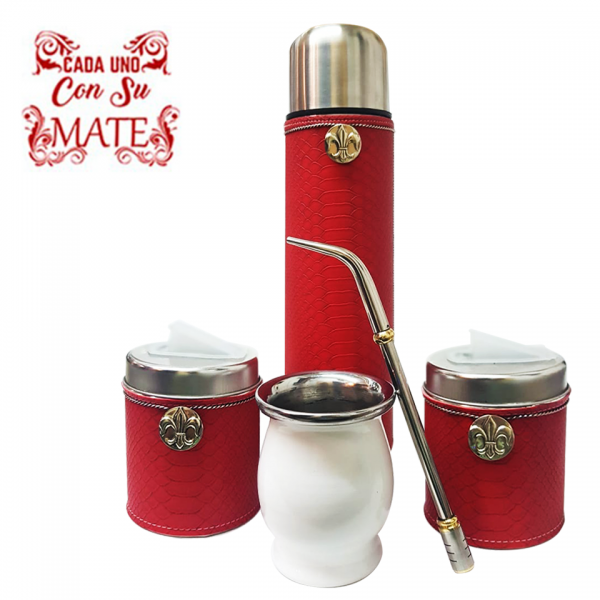 SET MATERO CON MATE DE ACERO CON DIJE SET030ALPO