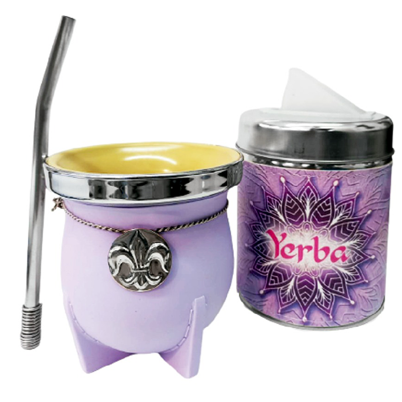 SETS MATE Y YERBERA DE CIERRE CON BOMBILLA SET064P2