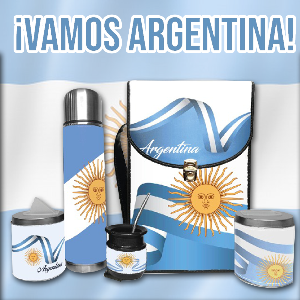 Set de mate vamos argentina SET862a2