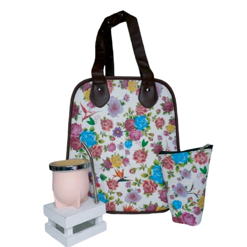 SET DE MATE C/ YERBERA  MATE Y BOMBILLA SET003