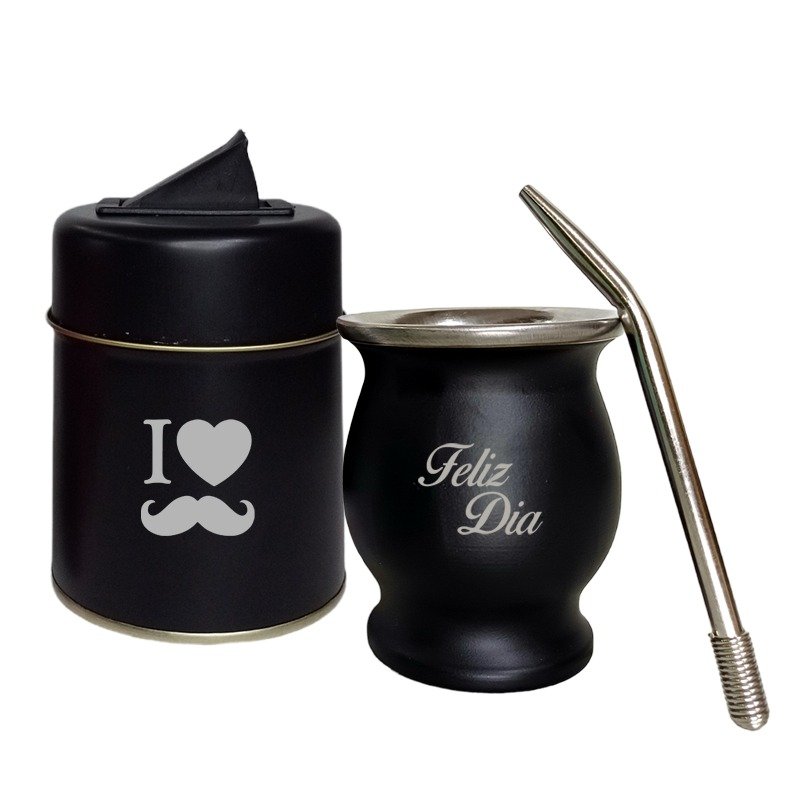 SET DE MATE DE ACERO Y LATA-GRABADOS AMBOS-SET6060