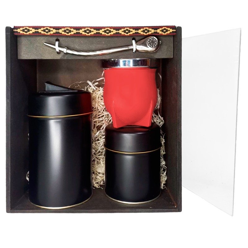 SET2066V SET DE MATE PVC EN CAJA+BOM071+ LATA MEDIANA Y GRANDRE