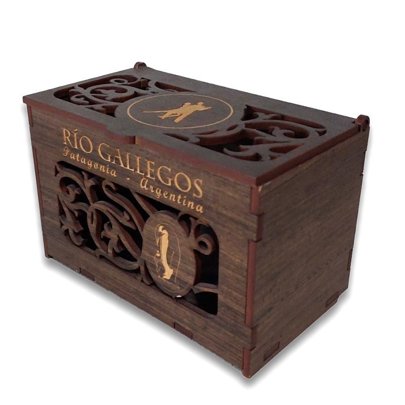 MAD324 CAJA DE TE X 1/2 MADERA GRABADO LASER