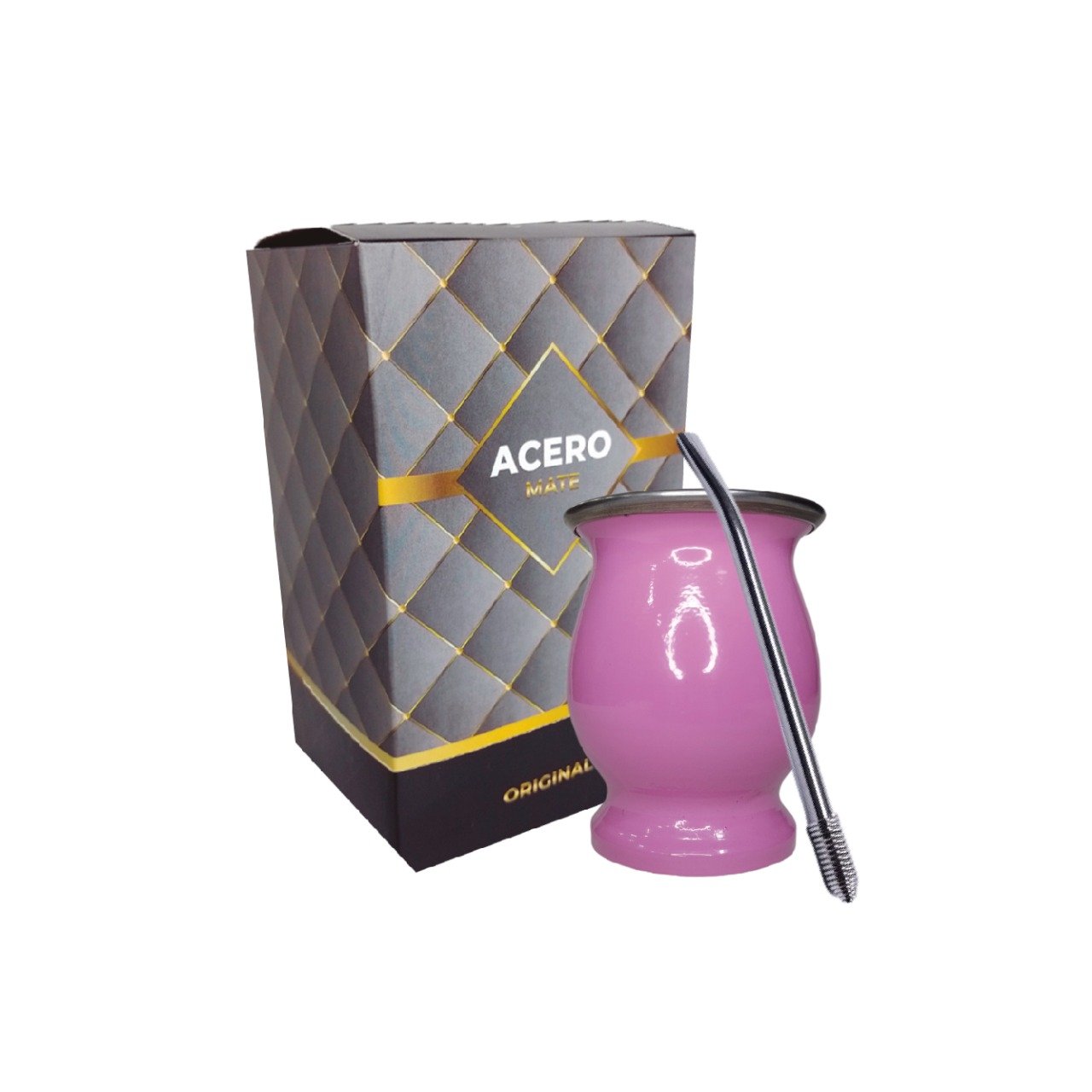 SET DE MATE- ACERO TERMICO- BOX- MAT080P1