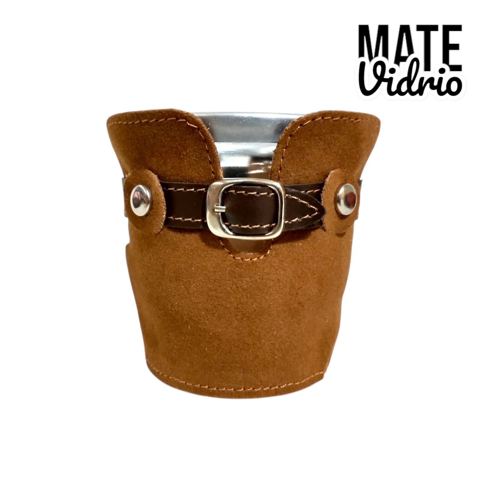 MATE VIDRIO TALON SOPORTE CUERO ART52-MAT271 - Imagen 3