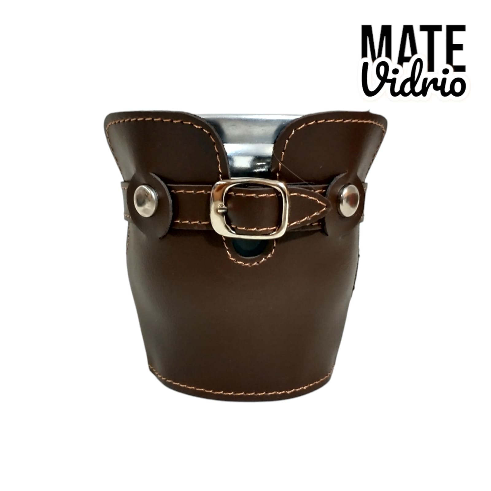 MATE VIDRIO TALON SOPORTE CUERO ART52-MAT271 - Imagen 4