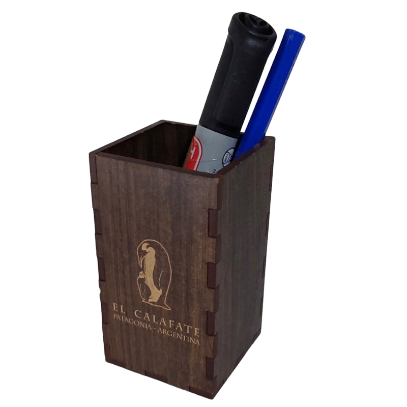 MAD328 PORTA LAPICERA MADERA GRABADO LASER