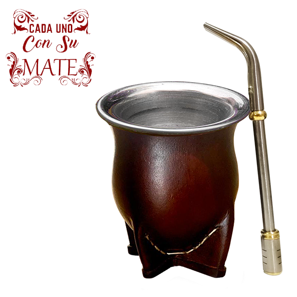 SET038 MATE DE ACERO CON BOMBILLA PICO DE LORO - Imagen 2