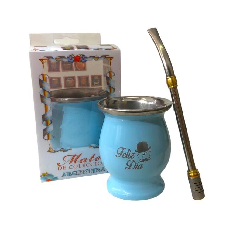 SET DE MATE DE ACERO CON BOMBILLA SET063GR - Imagen 2