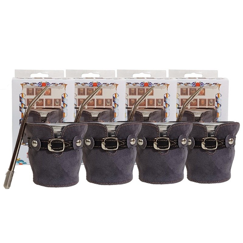SET DE MATE-MATE DE VIDRIO C/CINTURON Y BOMBILLA-MAT271CB - Imagen 4