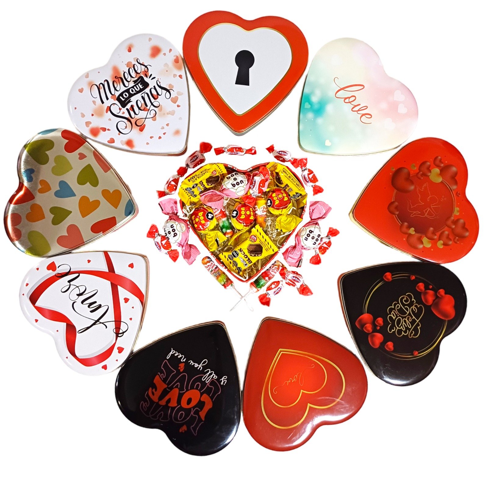 LATA EN FORMA CORAZON SET008 - Imagen 4