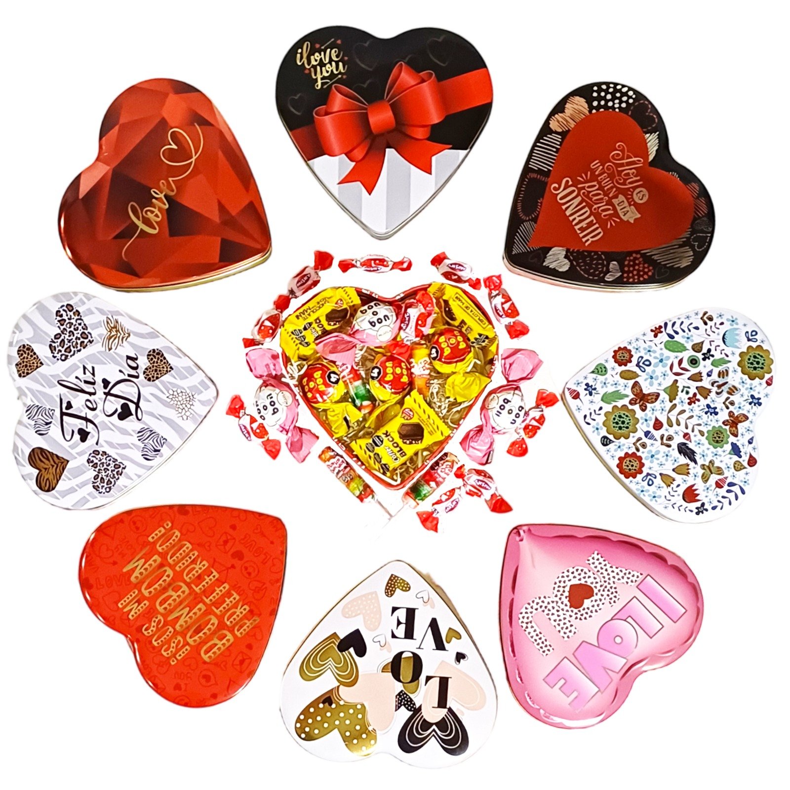 LATA EN FORMA CORAZON SET008 - Imagen 3