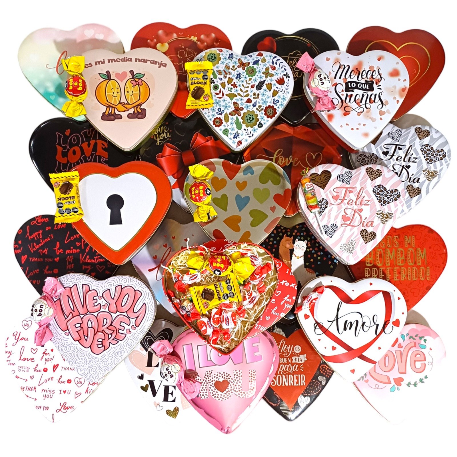 LATA EN FORMA CORAZON SET008 - Imagen 2