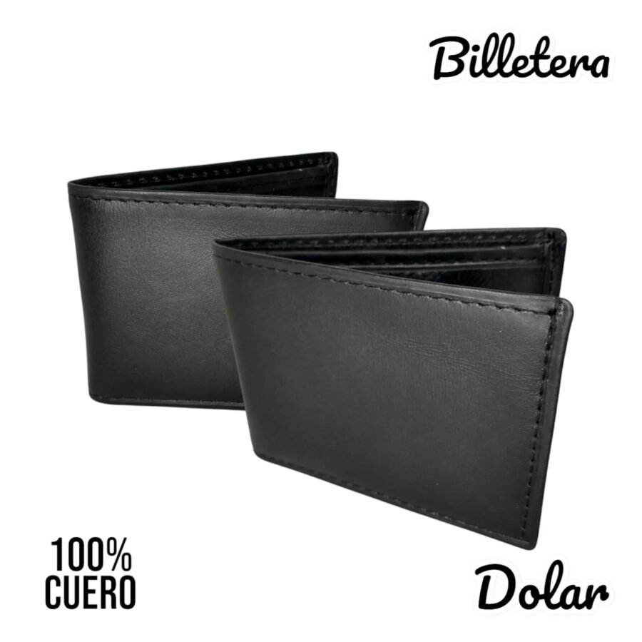 BILLETERA DE CUERO DOLAR CON CIERRE ART354 BIH015 - Imagen 4