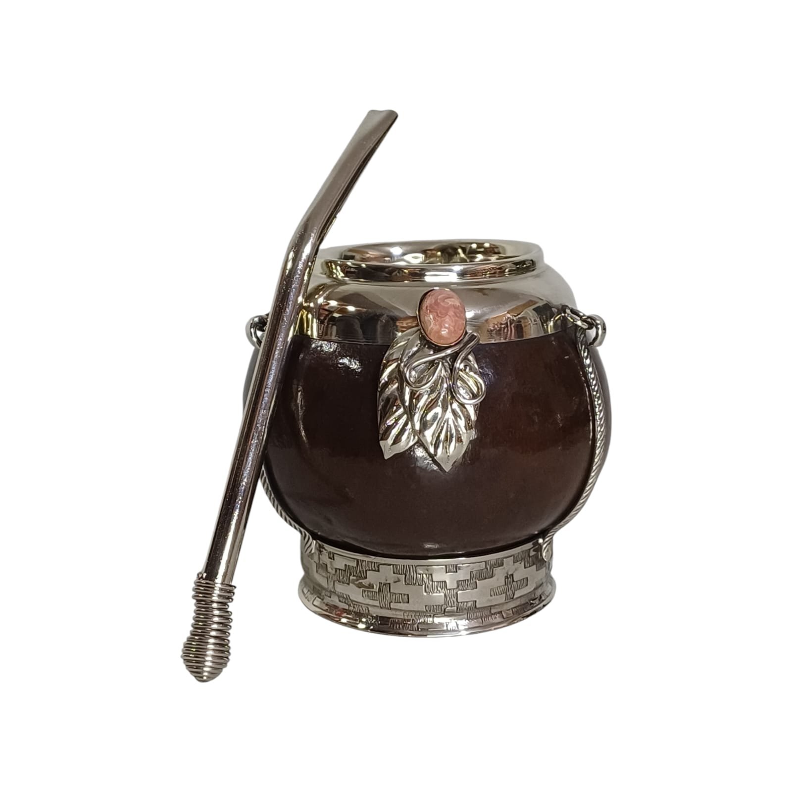 MATE CALABAZA C/ALPACA Y RODOCROCITA MAT232E - Imagen 6