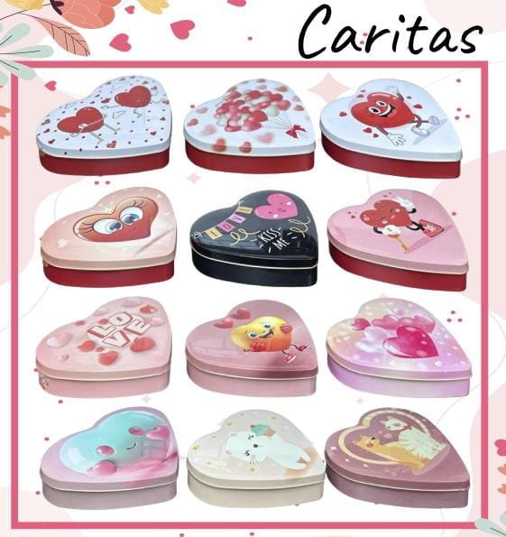 LATA EN FORMA CORAZON SET008