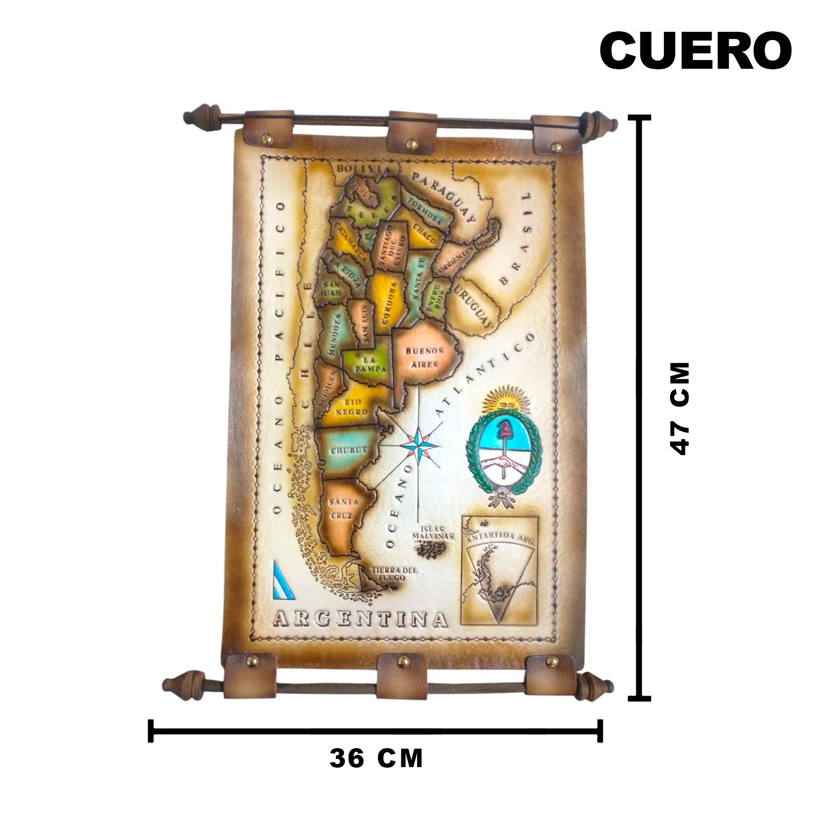 CUE052 MAPA DE CUERO GRANDE
