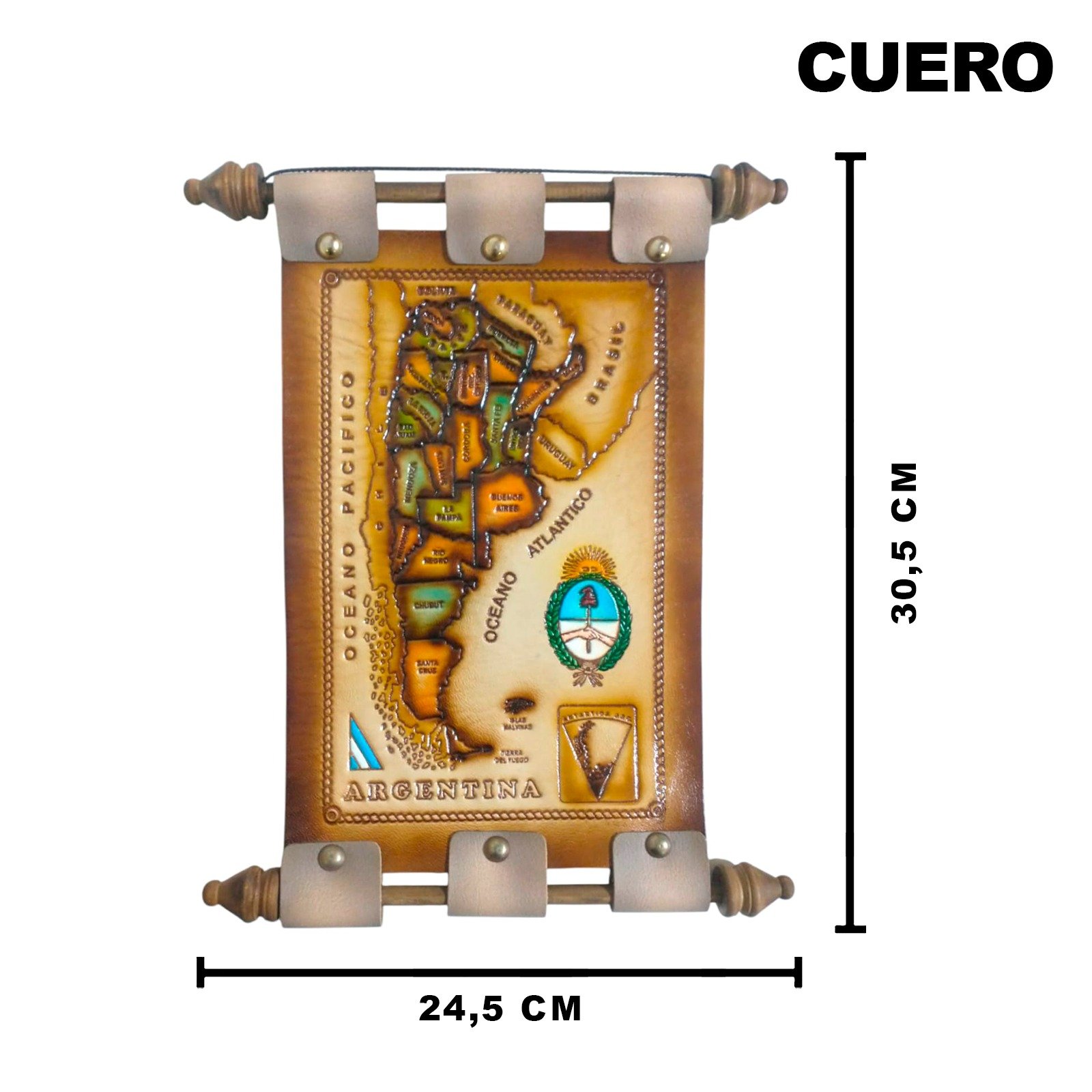 CUE050 TAPIZ MAPA CUERO CHICO ART101