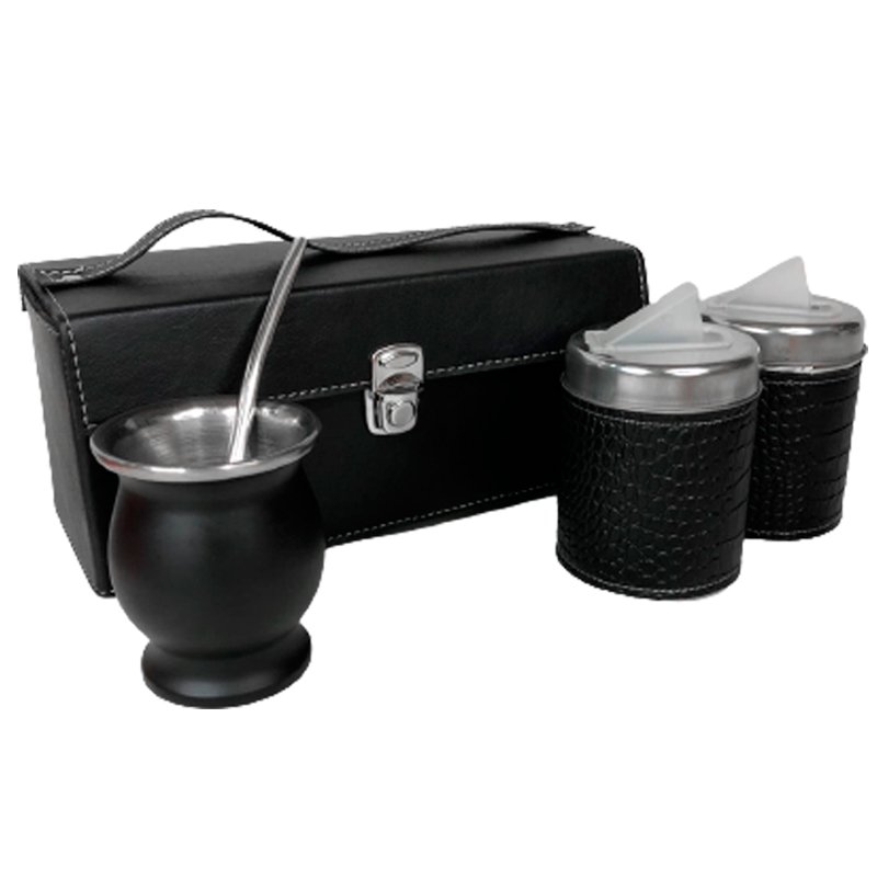 SET DE MATE PORTATIL AZUCAR YERBA MATE SET017A - Imagen 2