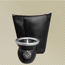 PROMO013 SET DE MATE YER/AZUC CMATE DE VIDRIO Y DIJE ALPACA