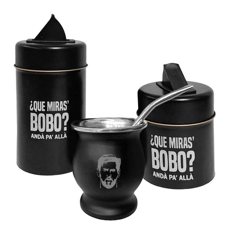SET DE MATE ACERO GRABADO+SET DE LATAS GRABADO+BOM-SET403GRE - Imagen 2