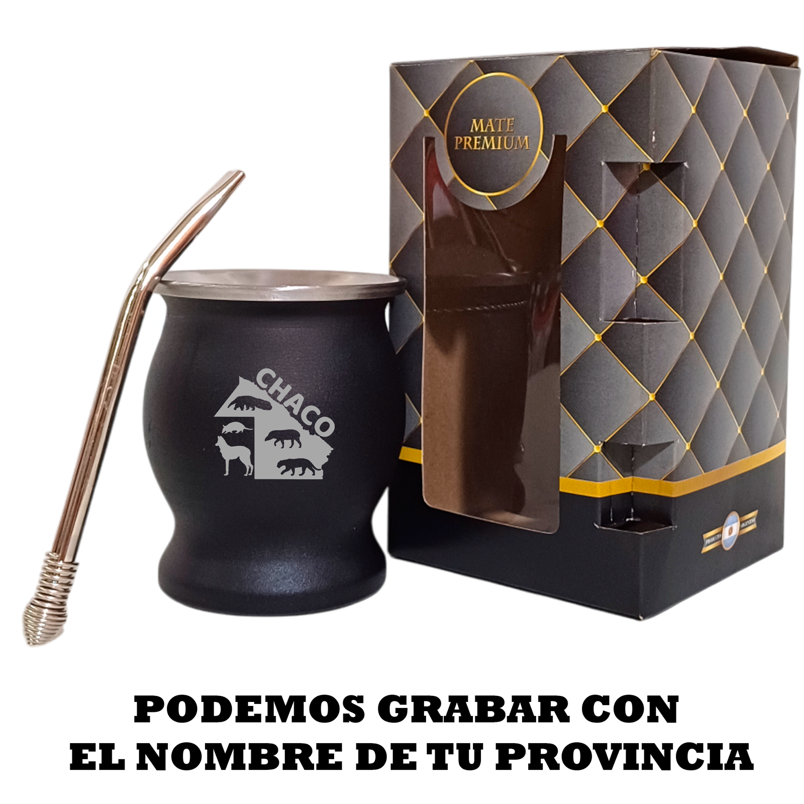 SET DE MATE- ACERO TERMICO- BOX- MAT080G1