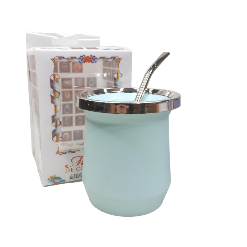 SET DE MATE-CAJA ACRÍLICA+BOM+MATE ACERO-SET405MR