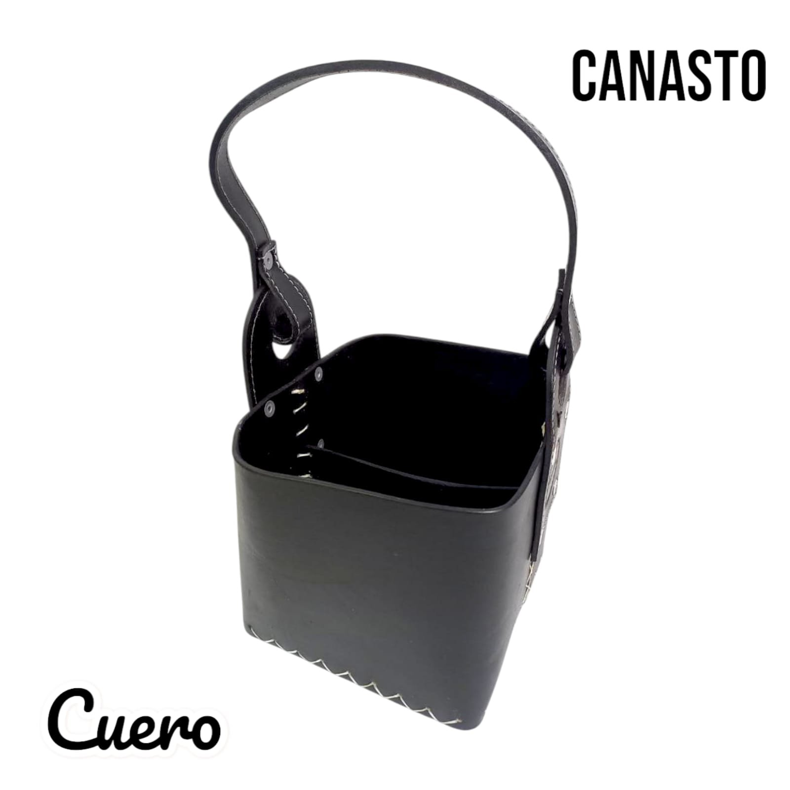 BAG105U CANASTO DE CUERO - Imagen 4