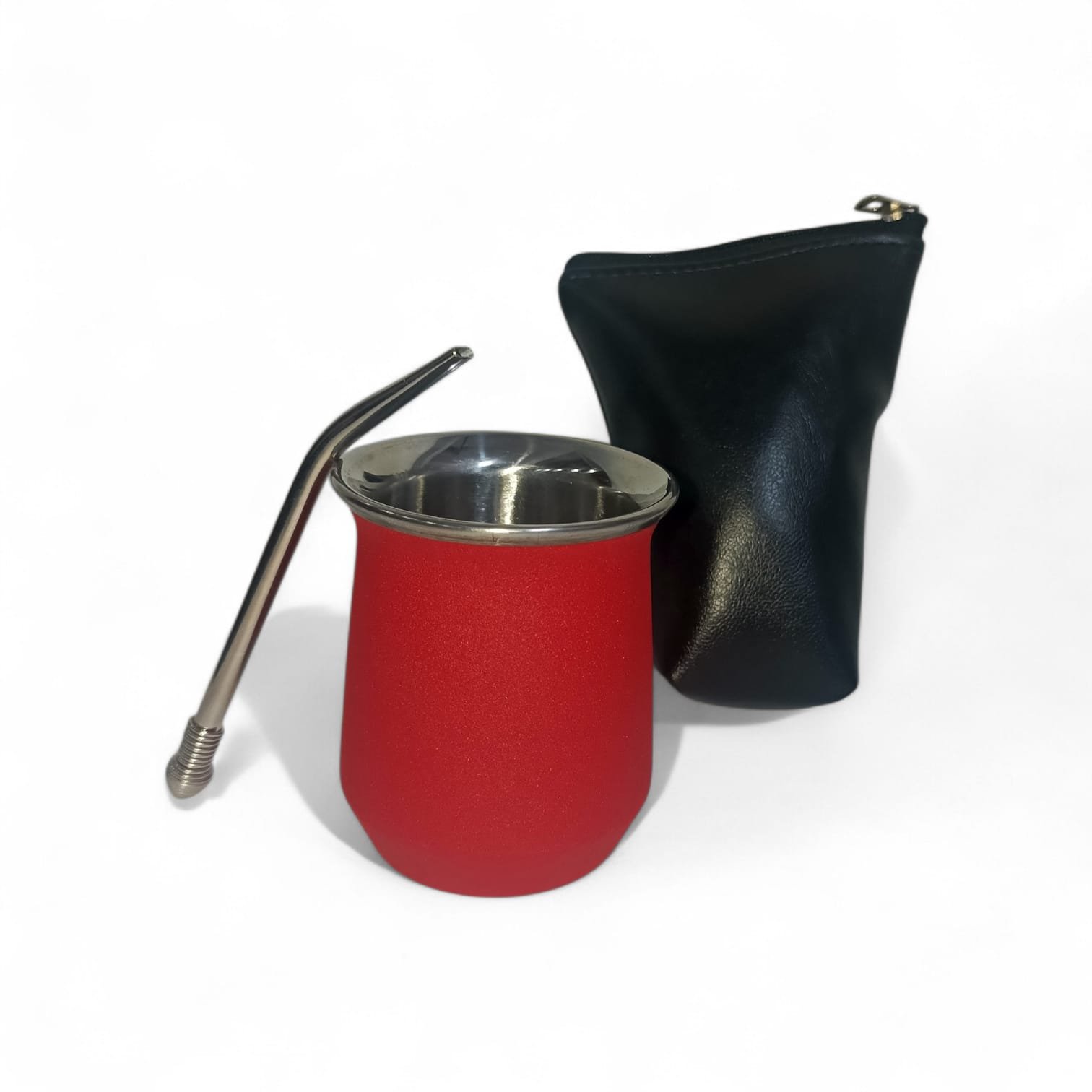 SET DE MATE ACERO CON YERBERA -SET064b