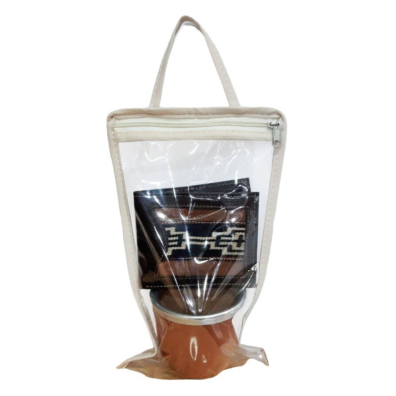 SET DE MATE CON BOLSA DE CRISTAL Y BILLETERA SET643