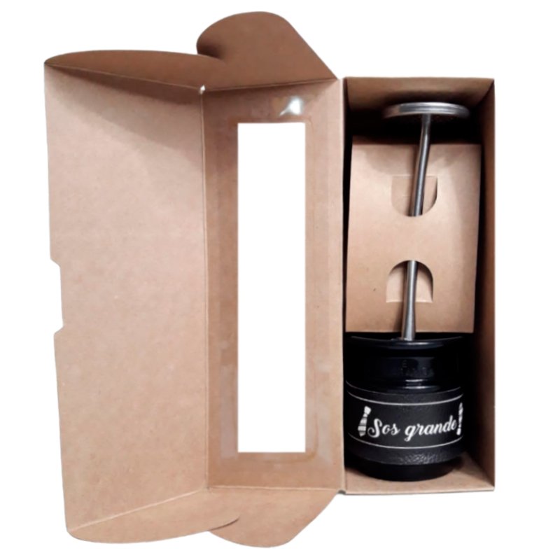 MAT974C MATE IRROMPIBLE CON BOMBILLA SACAYERBA - CAJA - Imagen 3