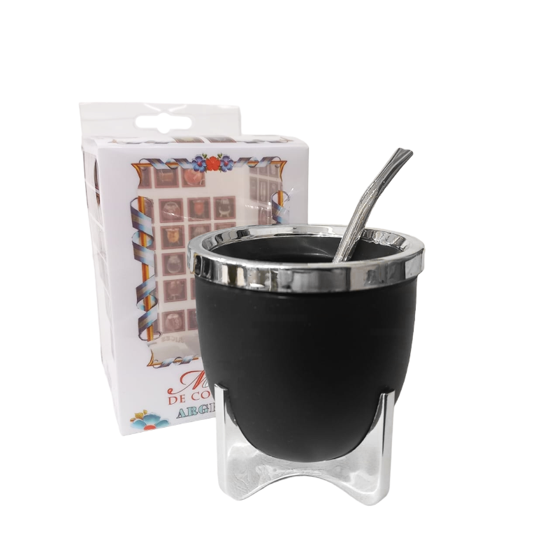 SET DE MATE-CAJA ACRÍLICA+BOM+MATE REY-SET405R