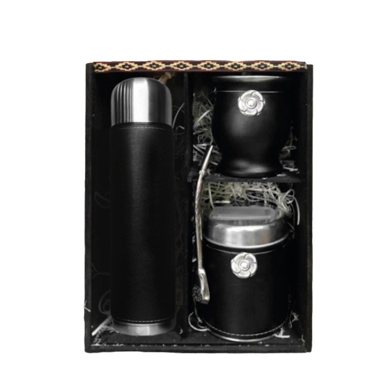 Set de 1 2 Litro en Caja con Mate + Lata + Bombilla – Raíces Criollas