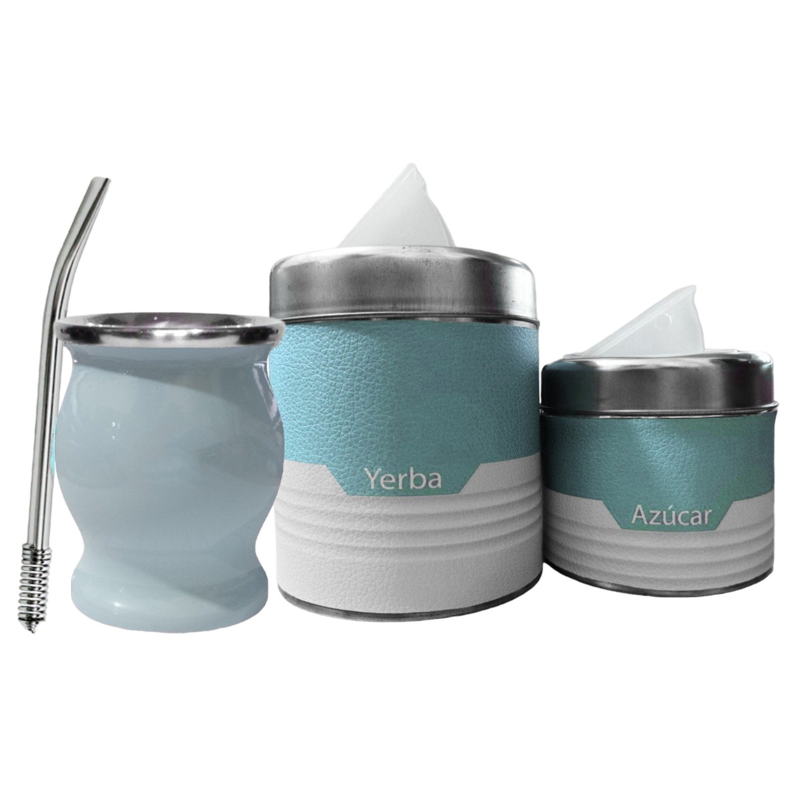 SET402AP SET DE MATE CON YERBERA AZUCARERA+ BOMBILLA