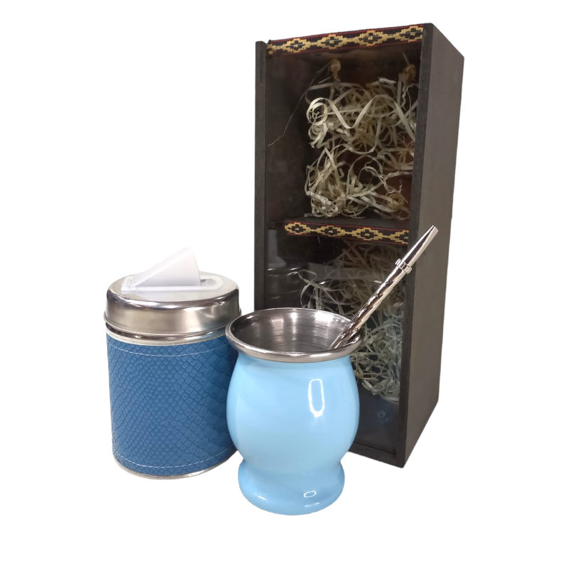 SET DE MATE- ACERO TÉRMICO- BOX-  SET094C