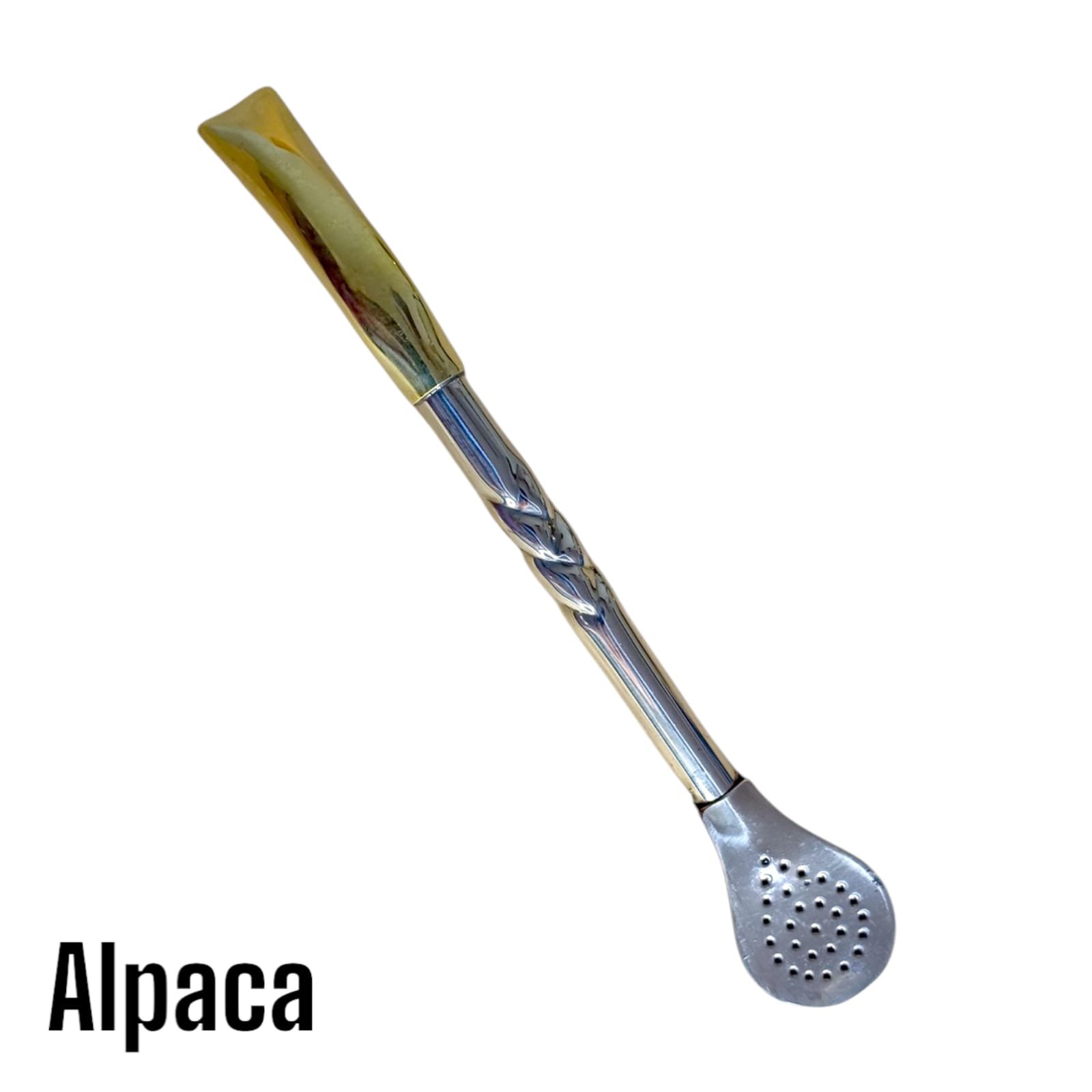 BOMBILLON DE ALPACA PICO DE LORO CINCELADO BOM003C - Imagen 3