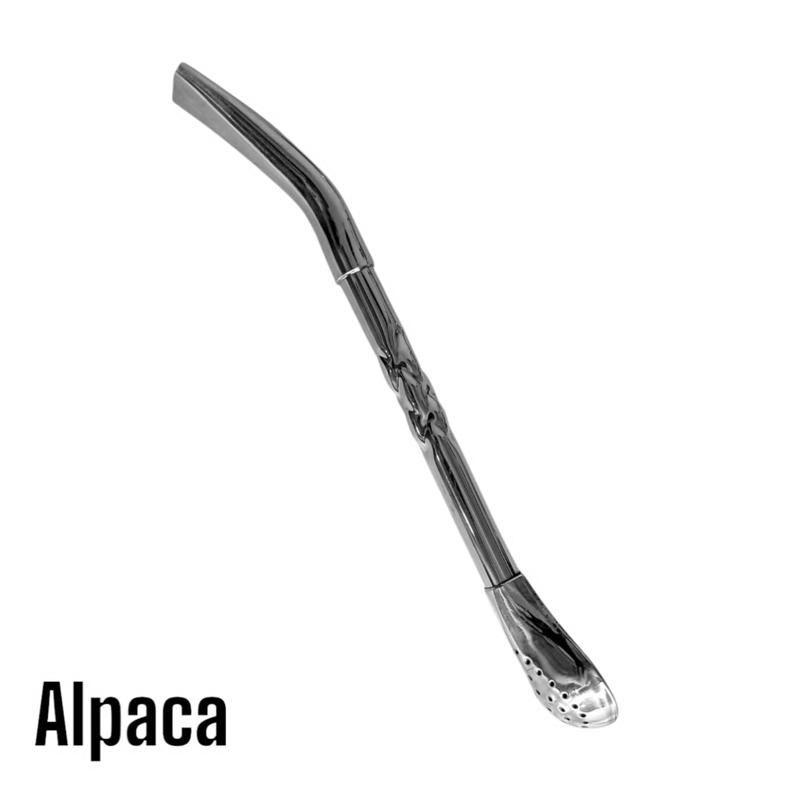 BOMBILLON DE ALPACA PICO DE LORO CINCELADO BOM003C - Imagen 2