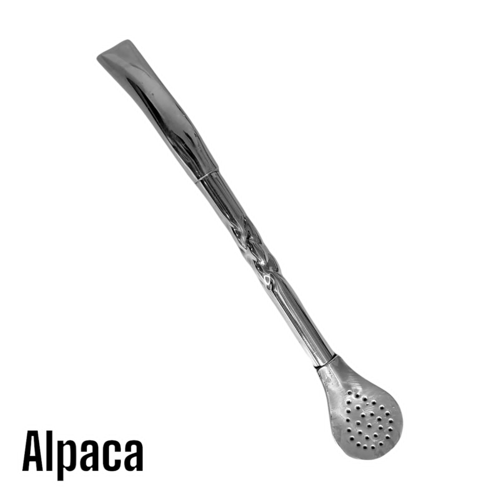 BOMBILLON DE ALPACA PICO DE LORO CINCELADO BOM003C