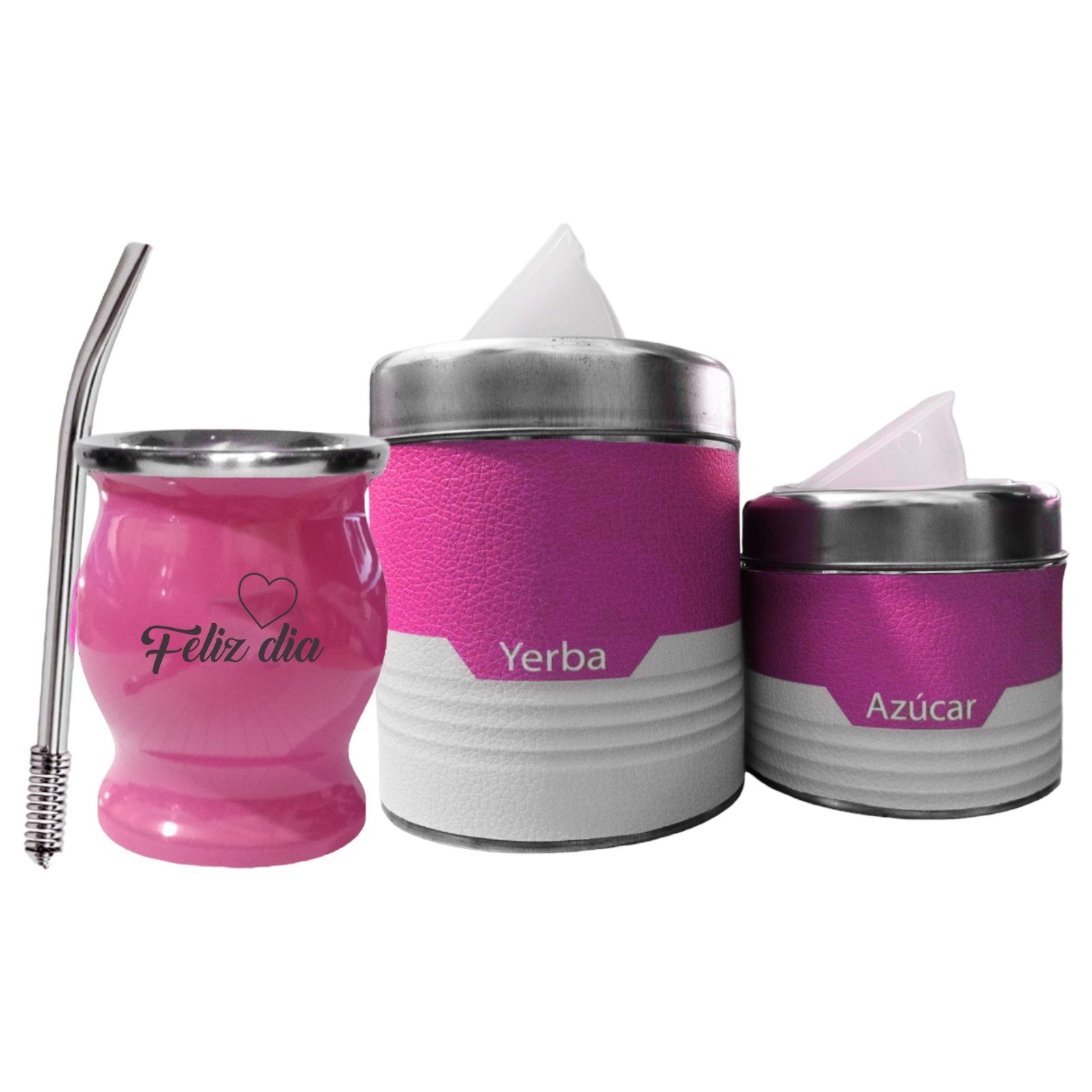 SET DE MATE CON YERBERA AZUCARERA+ BOMBILLA PERSONALIZADO SET402AG1