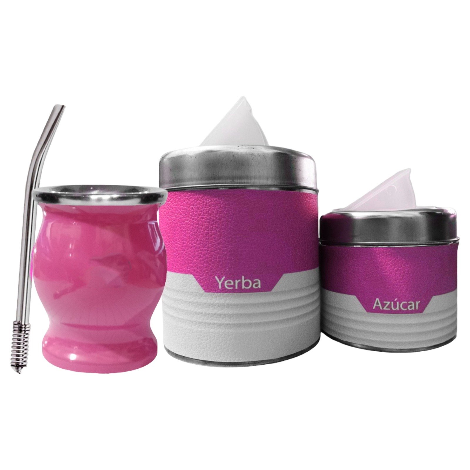 SET402A SET DE MATE CON YERBERA AZUCARERA+ BOMBILLA