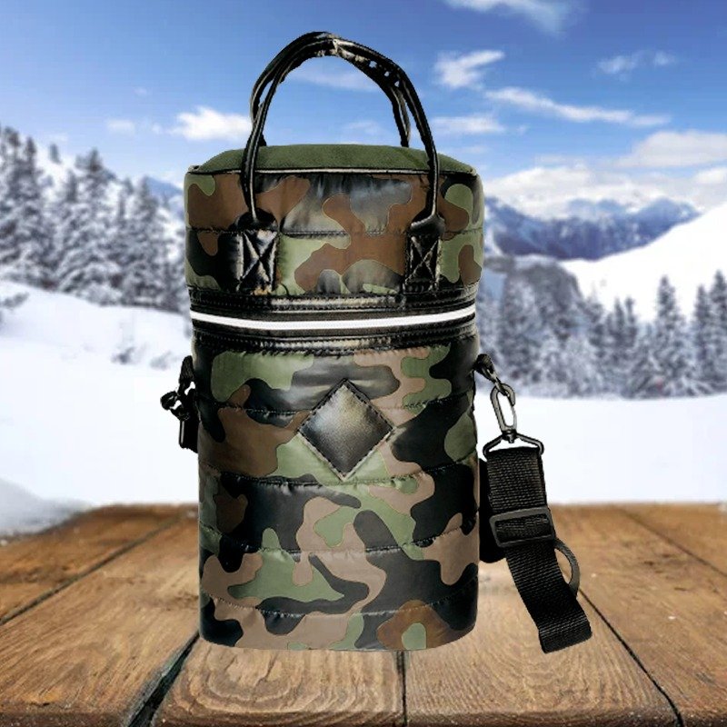 BOLSO MATERO CAMUFLADO METALAZE CON CIERRE METALIZADO-BAG005NC
